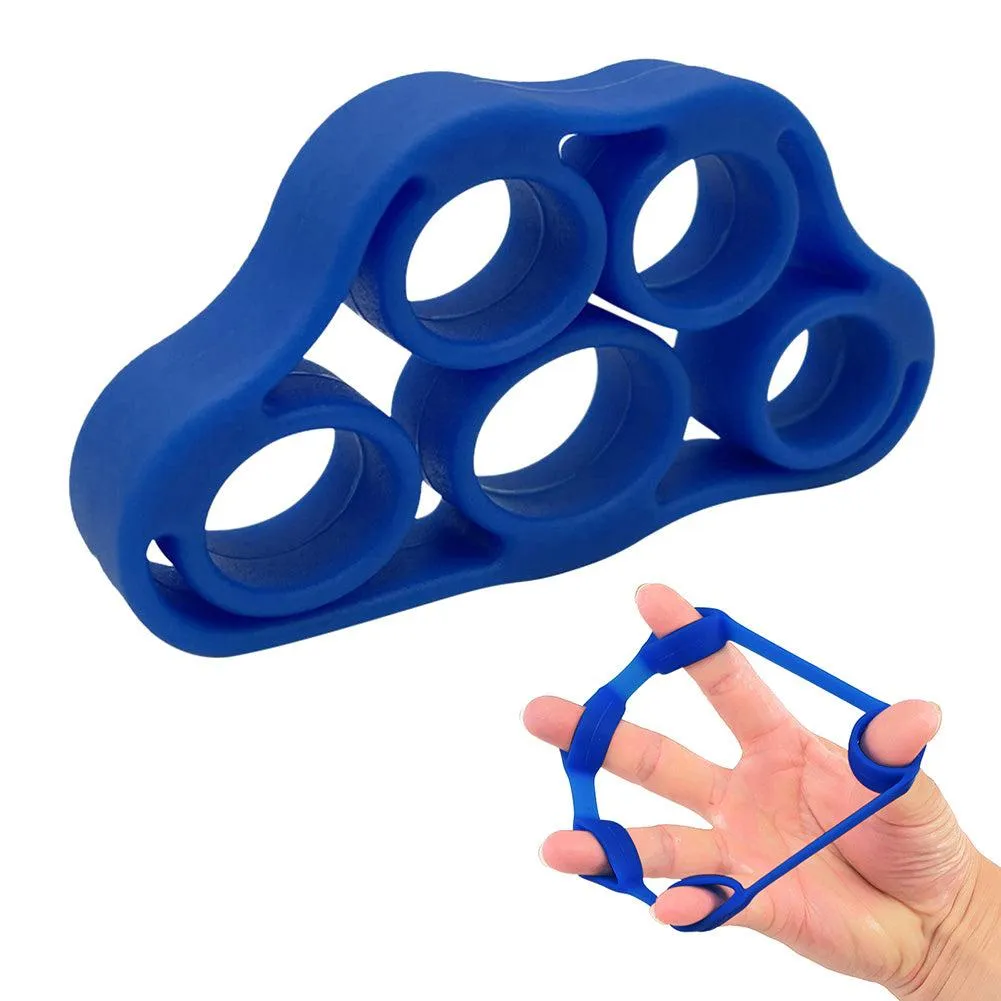Premium Silicone Wrist Stretcher & Finger Gripper Expander - 5-Finger Carpal Strength Trainer for Hand, Grip & Injury Recovery - Ideal for Gym, Muscle Relaxation, and Fitness Training - Portable & Easy to Use