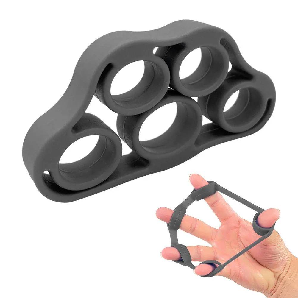 Premium Silicone Wrist Stretcher & Finger Gripper Expander - 5-Finger Carpal Strength Trainer for Hand, Grip & Injury Recovery - Ideal for Gym, Muscle Relaxation, and Fitness Training - Portable & Easy to Use