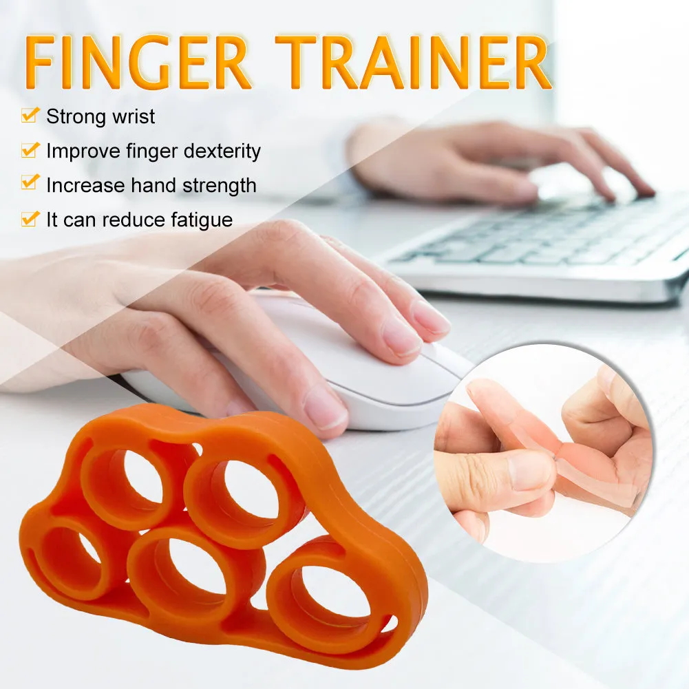 Premium Silicone Wrist Stretcher & Finger Gripper Expander - 5-Finger Carpal Strength Trainer for Hand, Grip & Injury Recovery - Ideal for Gym, Muscle Relaxation, and Fitness Training - Portable & Easy to Use