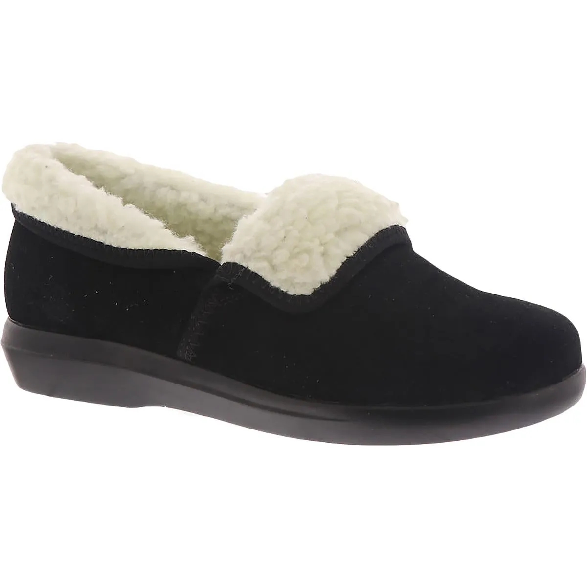 Propet Womens Colbie Leather Slip On Loafer Slippers