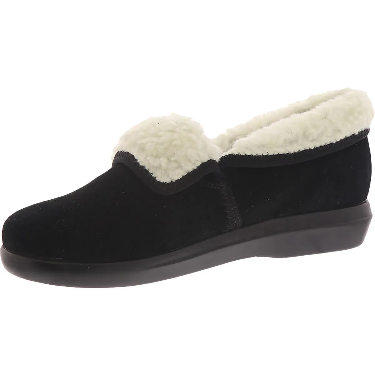 Propet Womens Colbie Leather Slip On Loafer Slippers