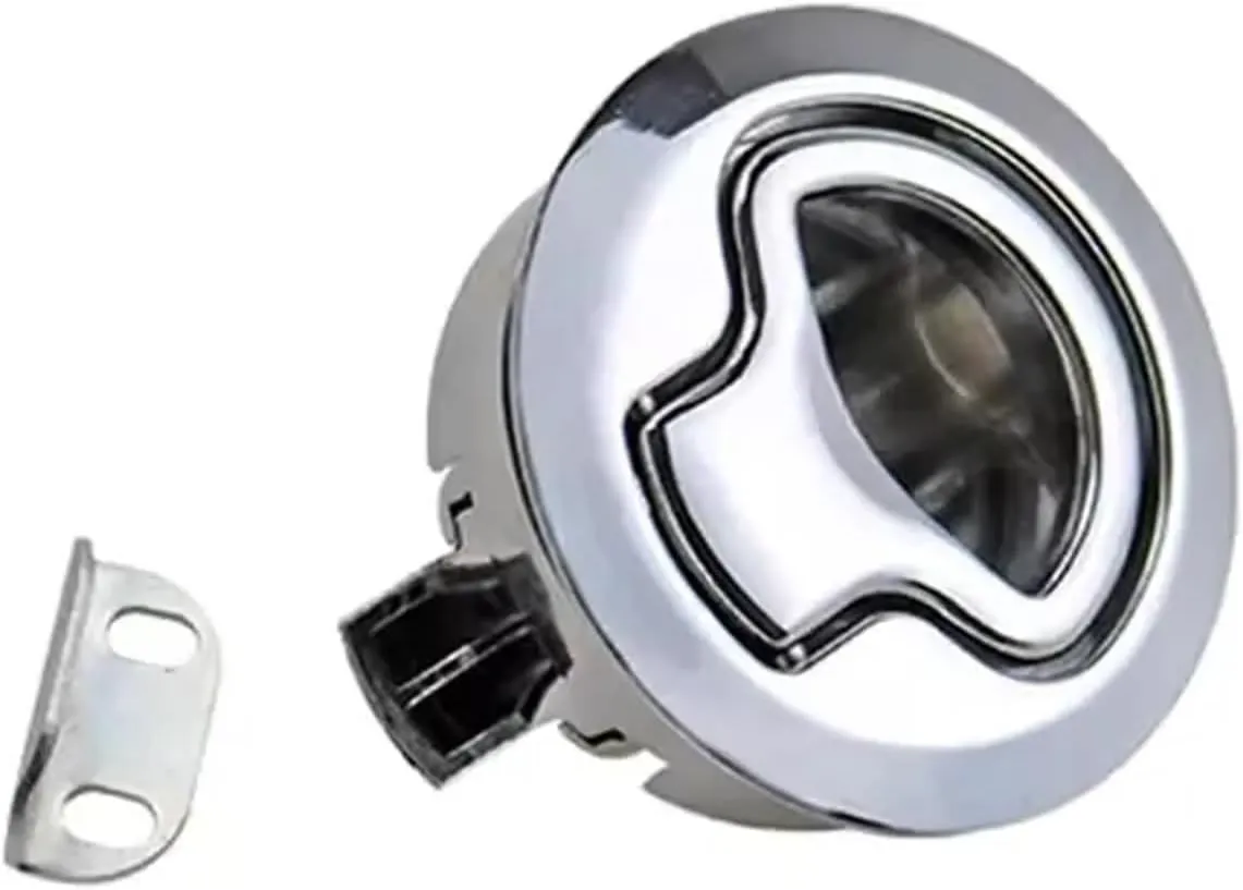 Pull Rebound Type Internal and External Two-Way Opening Embedded Push Handle Lock Rv Tool Box Lock 1Pcs(ZDC-Key-50mm)