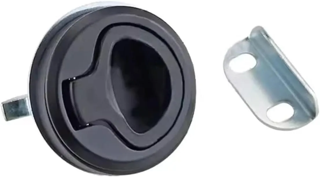 Pull Rebound Type Internal and External Two-Way Opening Embedded Push Handle Lock Rv Tool Box Lock 1Pcs(ZDC-Key-50mm)