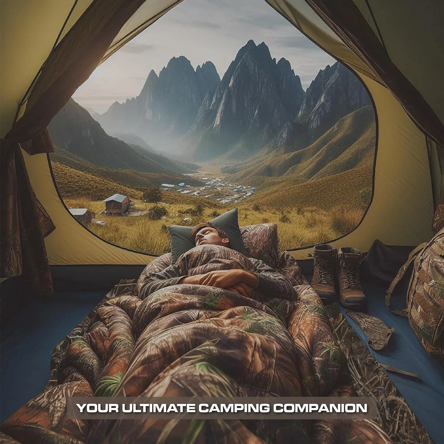 Realtree All Purpose Camo Bedding Queen Sheet Set 4 Piece Polycotton Rustic Farmhouse Bedding for Lodge, Cabin & Hunting Bed Set – Perfect for Outdoor Camouflage Bedroom - (60"x80")