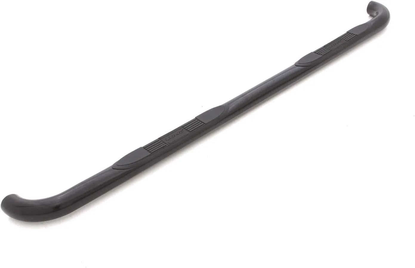 RealTruck Lund 23090908 Black Steel 3" Round Bent Nerf Bars for 2015-2018 Ford F-150, 2017-2018 Super Duty F-250 to F-550 with SuperCrew Cab