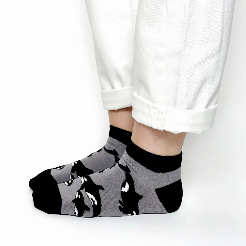 Save the Orcas Bamboo Trainer Socks by Bare Kind
