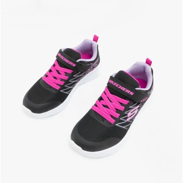 Skechers 302468L/BLK MICROSPEC - BOLD DELIGHT Girls Trainers Black