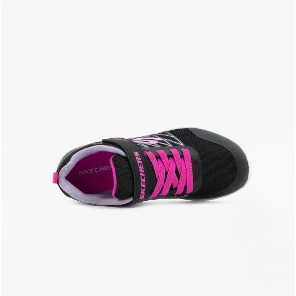 Skechers 302468L/BLK MICROSPEC - BOLD DELIGHT Girls Trainers Black