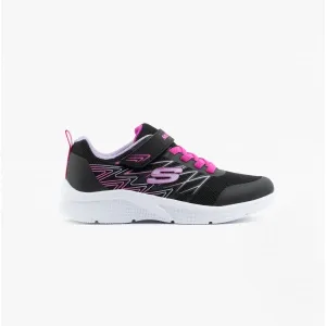 Skechers 302468L/BLK MICROSPEC - BOLD DELIGHT Girls Trainers Black