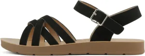 Soda Ling ~ Women Round Toe Multi-Strap Flat Sandals