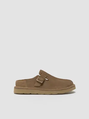 Solsbury Mule Shoes in Dark & Suede