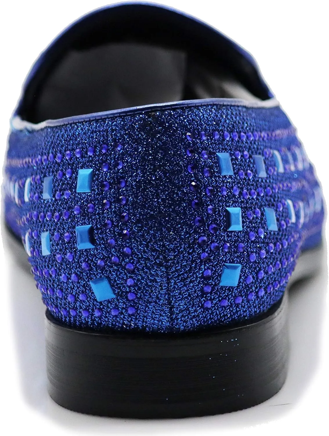 SPK11 Men's Vintage Fashion Rhinestone Designer Dress Loafers Slip On Shoes Classic Tuxedo Dress Shoes