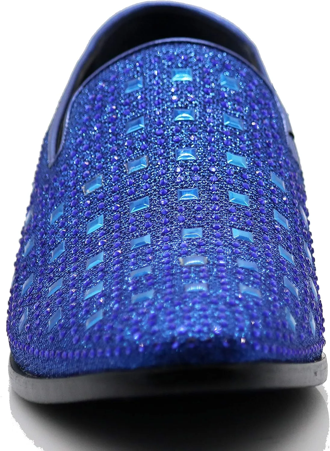 SPK11 Men's Vintage Fashion Rhinestone Designer Dress Loafers Slip On Shoes Classic Tuxedo Dress Shoes