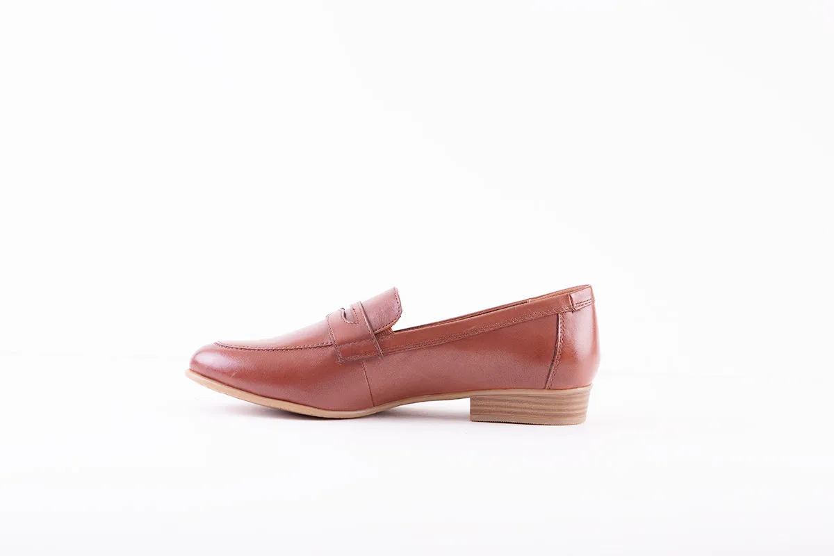 TAMARIS - 24215-305 FLAT LOAFER - TAN