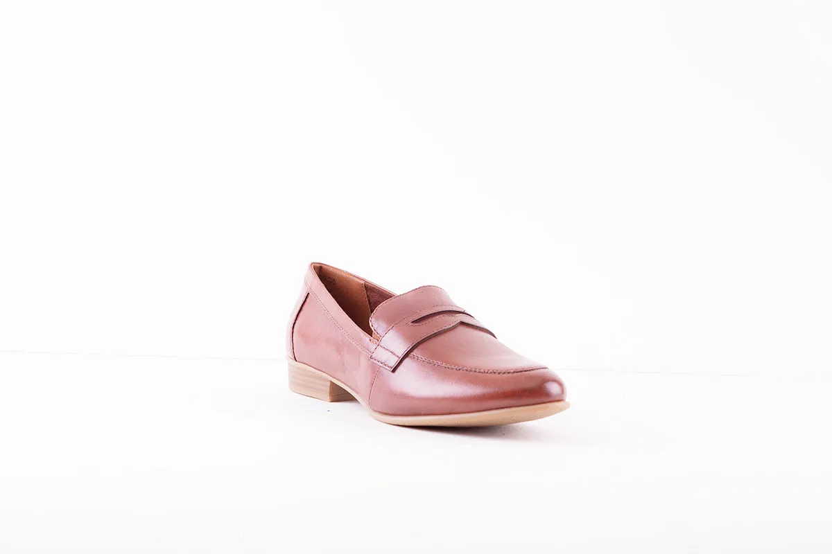 TAMARIS - 24215-305 FLAT LOAFER - TAN