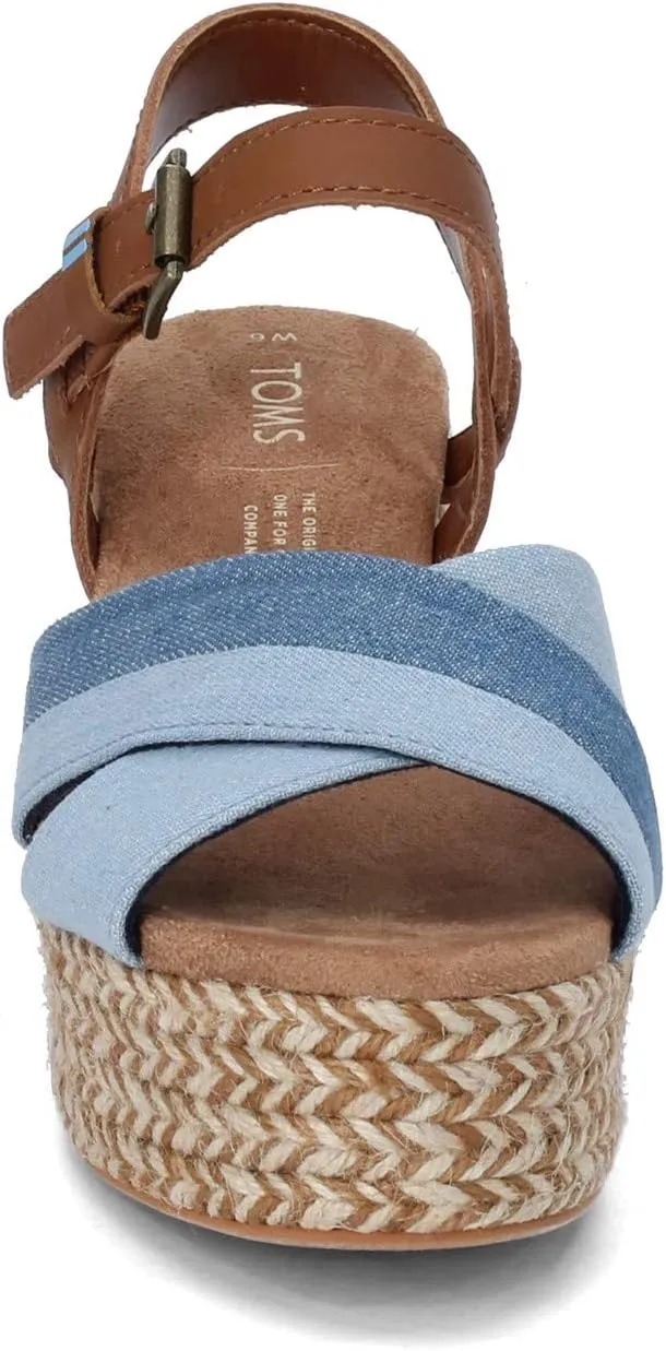 TOMS Women's Willow Wedge Sandal, 9