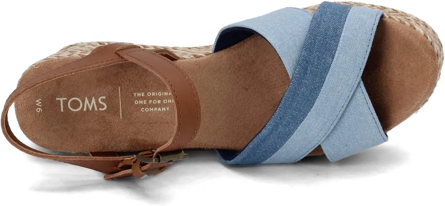 TOMS Women's Willow Wedge Sandal, 9