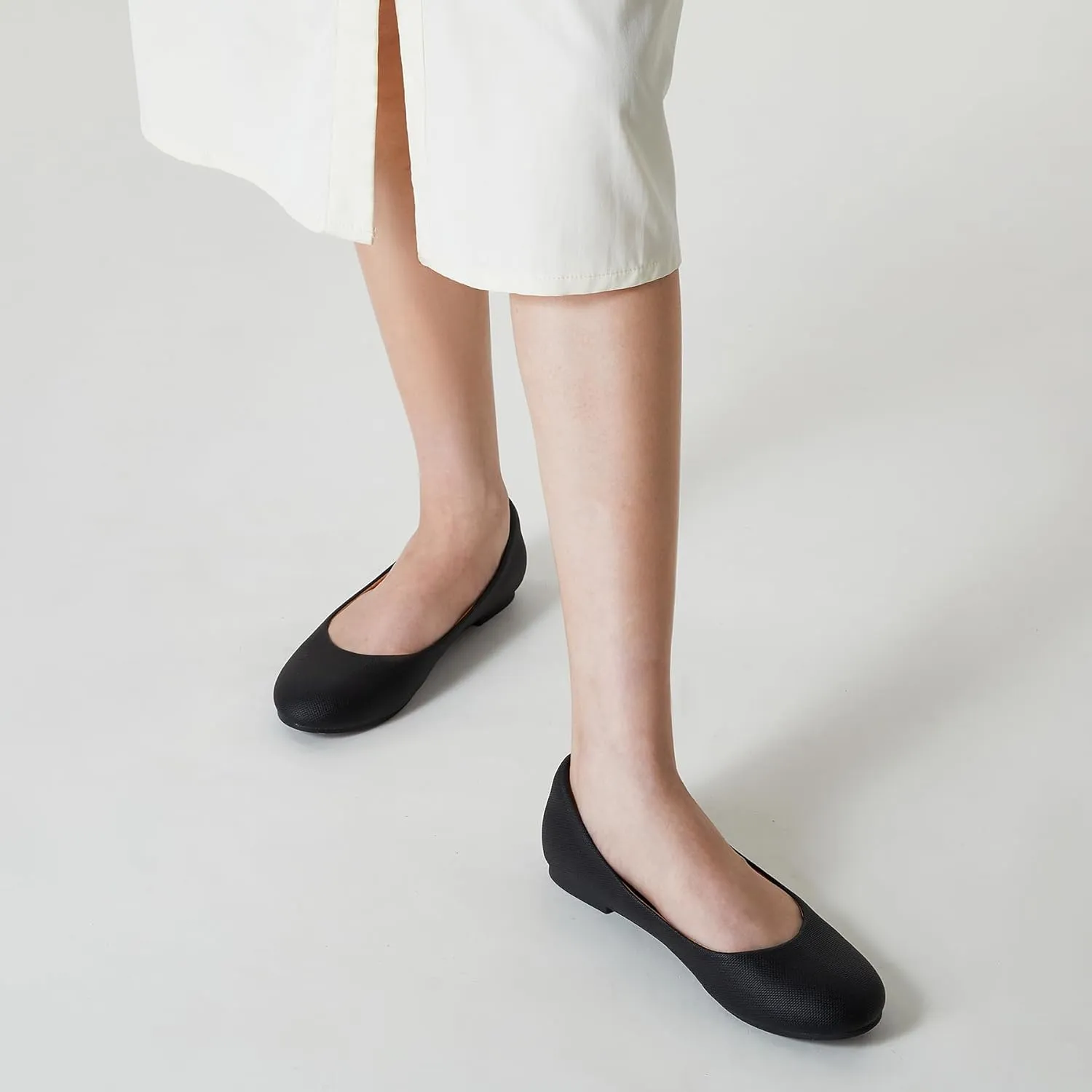 Trary Flats for Women Dressy Comfortable, Ballet Flat,Black Nude Flats Shoes