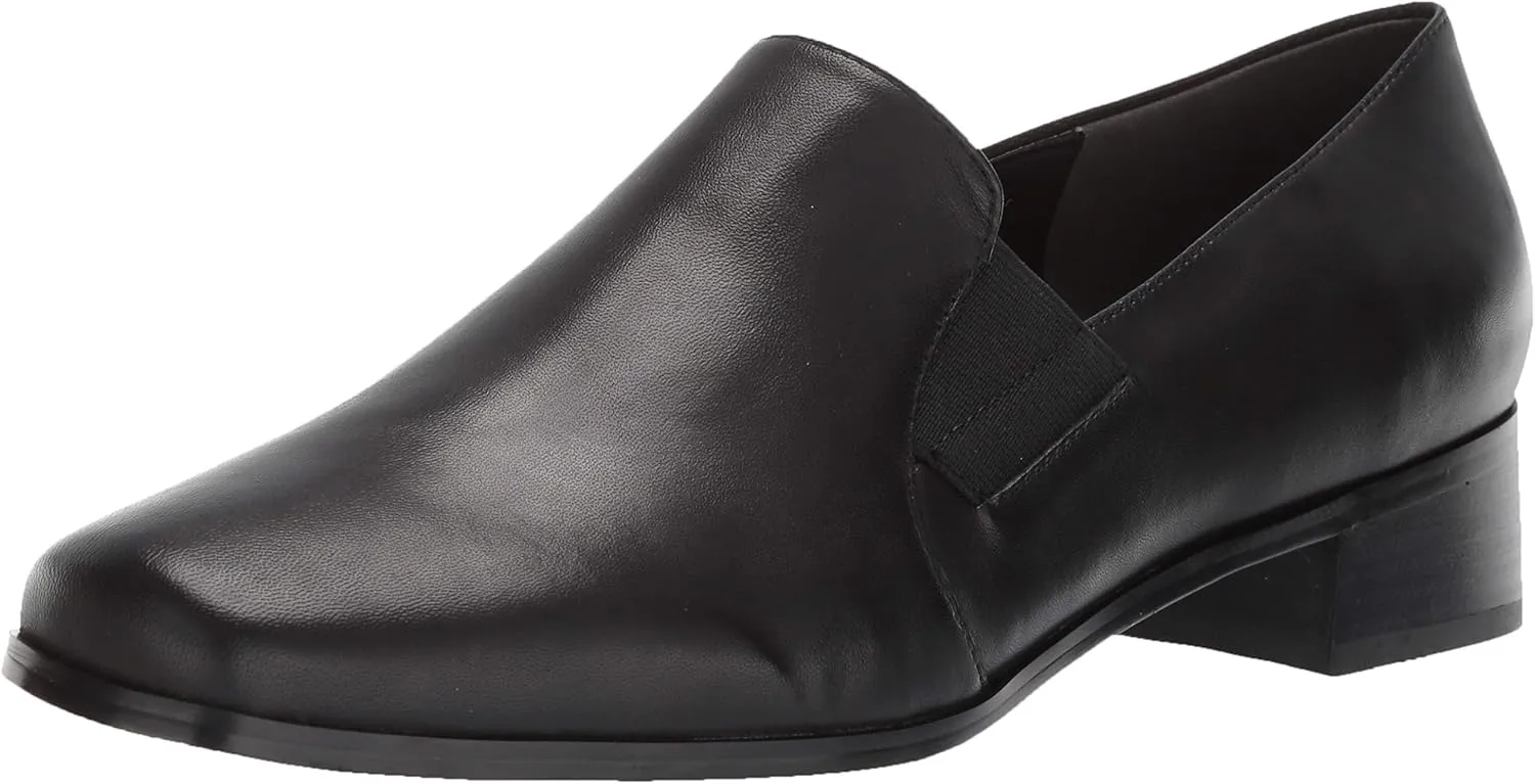 Trotters Women's Ash Loafer,Black Kid,12 W