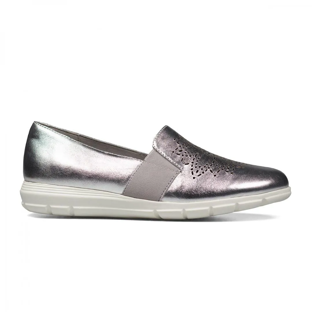 Van Dal 'Wilby' Slip On Trainers - Metallic Leather