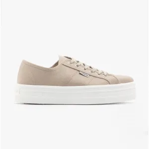 Victoria BARCELONA Womens Platform Canvas Trainers Beige