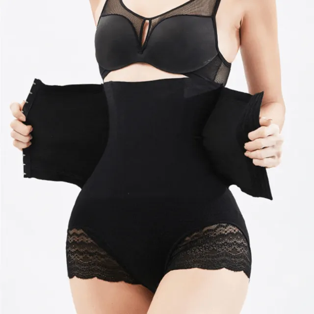 Women Postpartum High Waist Lace Thighs Shaper Tummy Control Panty