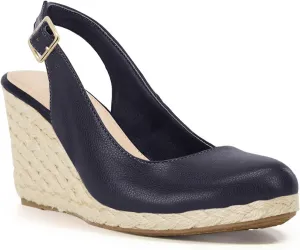 Womens Espadrilles Wedge Sandals Closed Toe Slingback Wedges Pumps Platform Heeled Sandal