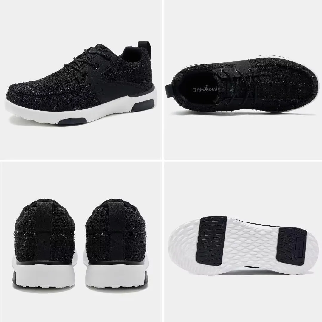 Women's Orthopedic Walking Shoes with Arch Support: Comfortable Adjustable Fashion Sneakers for Plantar Fasciitis, Casual Cushioned Orthotic Athletic Shoes for Foot and Ankle Pain