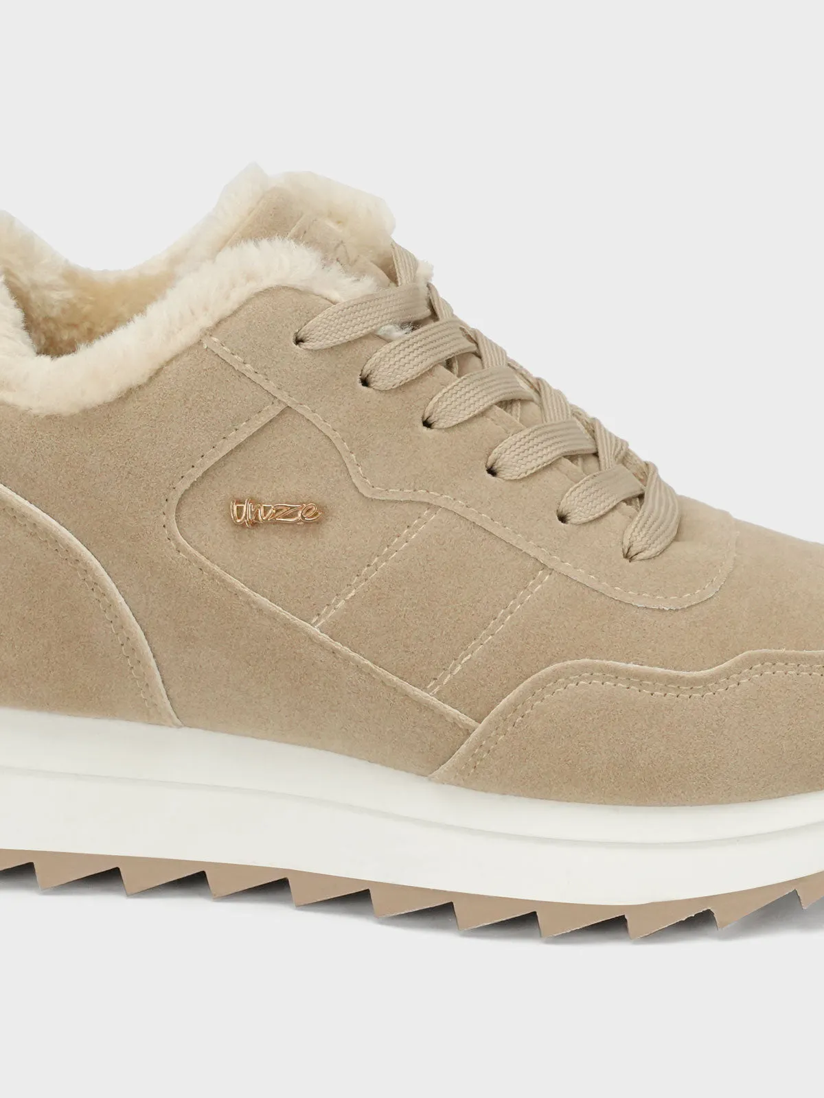 Womens "JABARI" Laced Up Sneakers