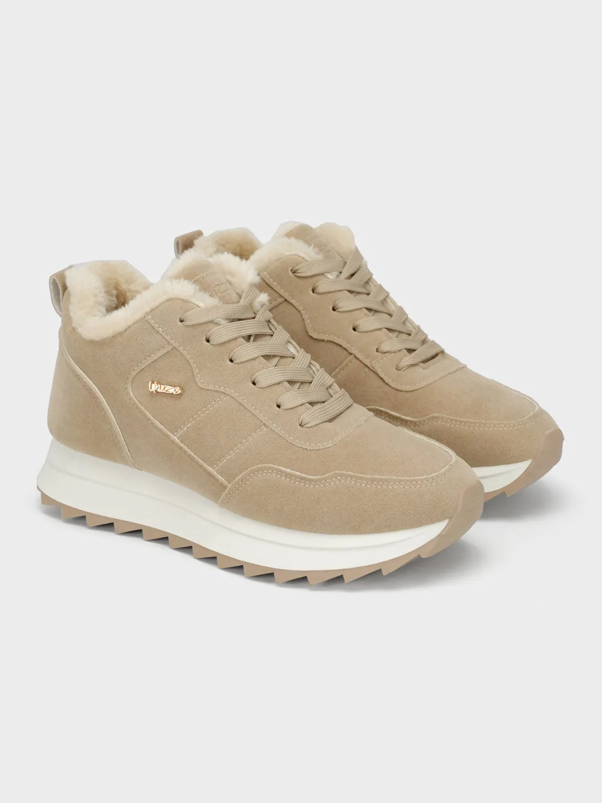 Womens "JABARI" Laced Up Sneakers