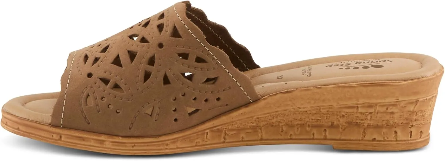 Women's Spring Step ESTELLA Fashion Wedge Slide Sandals