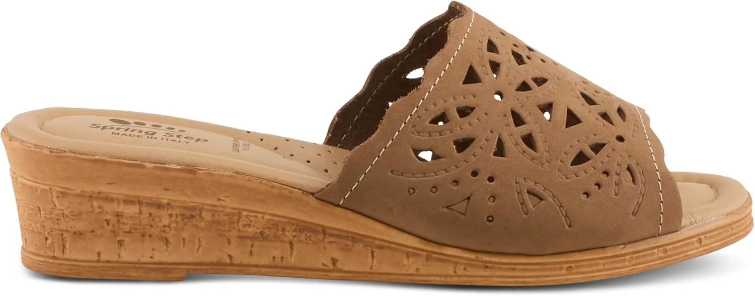 Women's Spring Step ESTELLA Fashion Wedge Slide Sandals