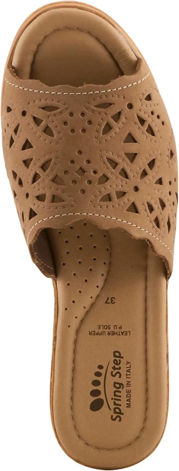 Women's Spring Step ESTELLA Fashion Wedge Slide Sandals