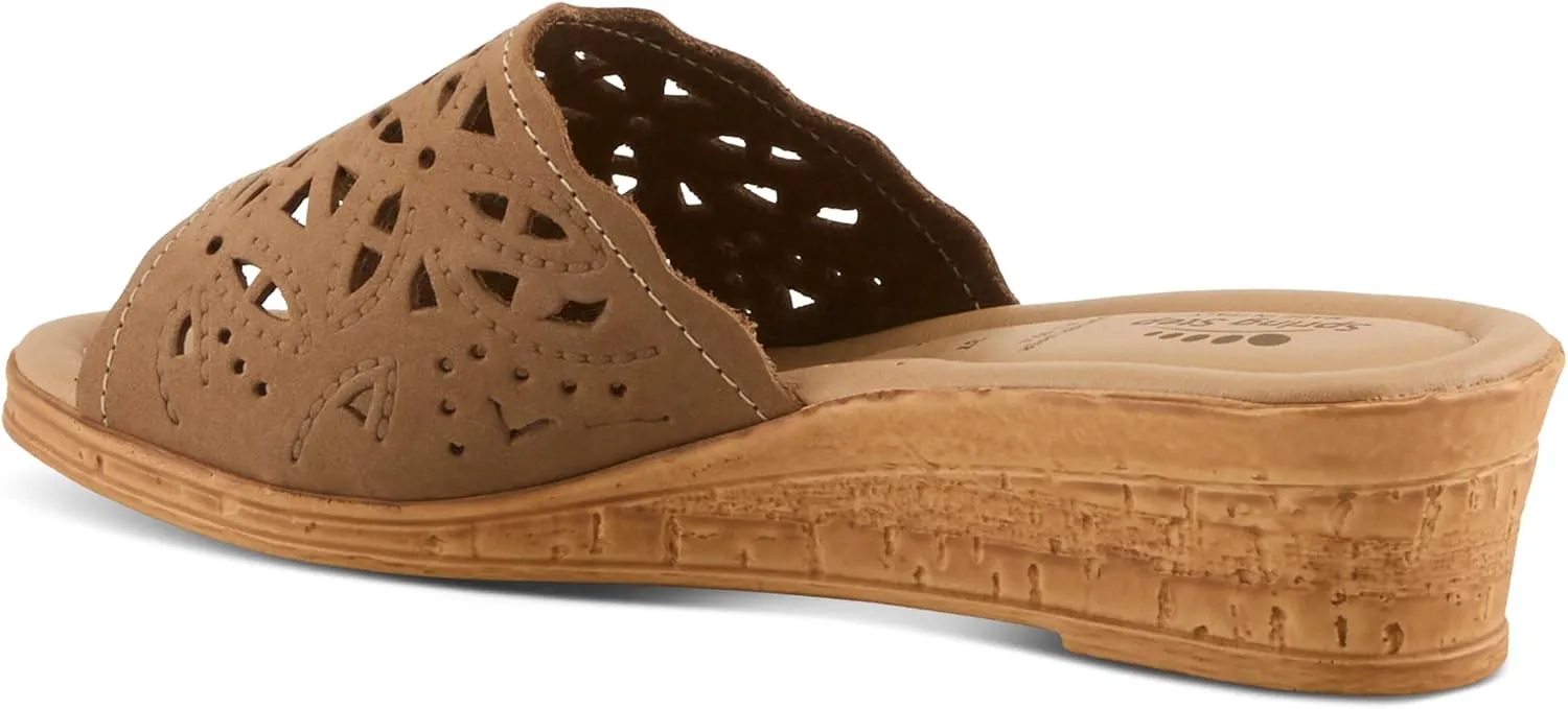 Women's Spring Step ESTELLA Fashion Wedge Slide Sandals