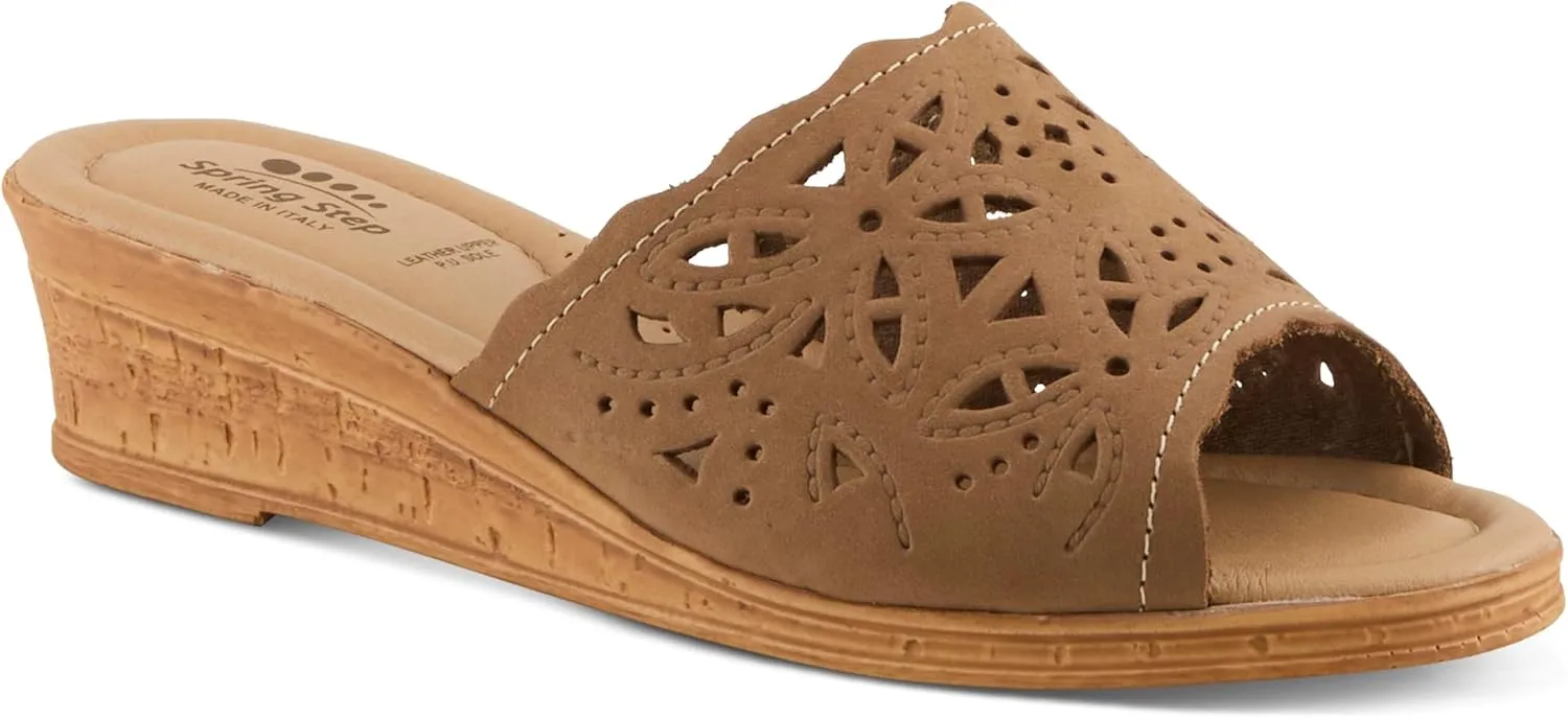 Women's Spring Step ESTELLA Fashion Wedge Slide Sandals