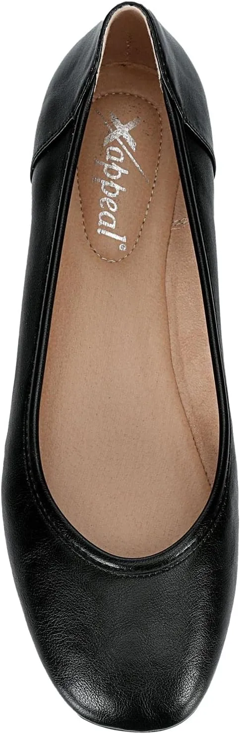 XAPPEAL Danica - Women's Classic Round Toe Faux Leather Ballet Flats