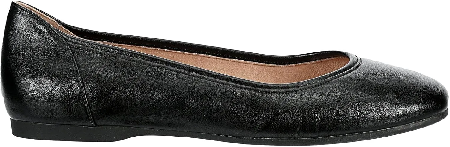 XAPPEAL Danica - Women's Classic Round Toe Faux Leather Ballet Flats