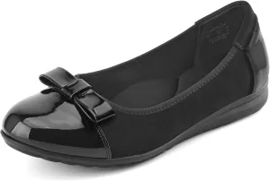 ZURIN Women's Comfortable Ballet Dressy Flats Round Toe Flats Slip On Flats Dress Work Shoes for Business Casual Office